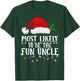Matching Christmas PJS Most Likely To Be The Fun Uncle T-Shirt - T-Shirt | Forest