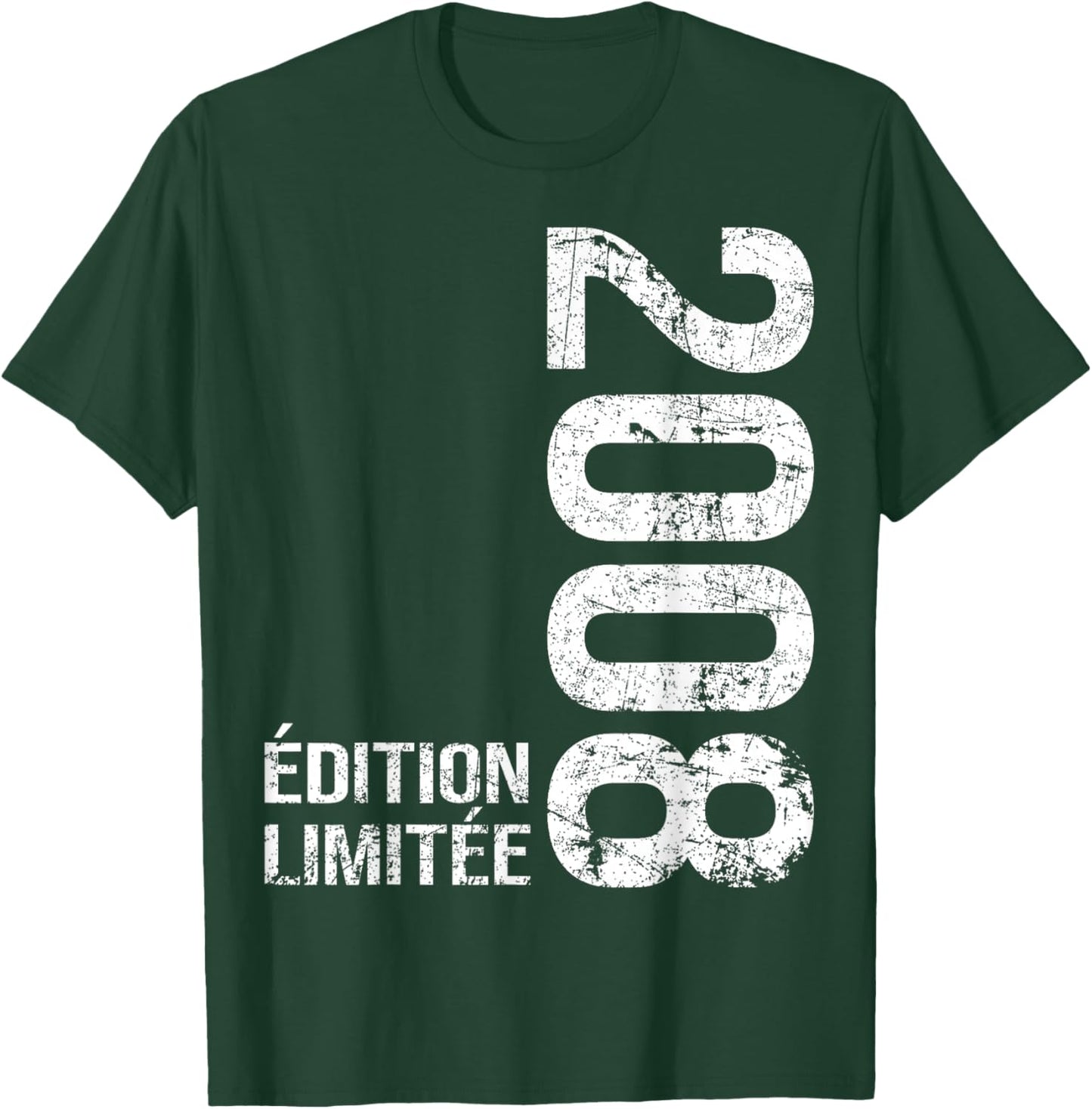 18 Years Men Boy Birthday Humour Vintage 2008 T-Shirt - T-Shirt | Forest