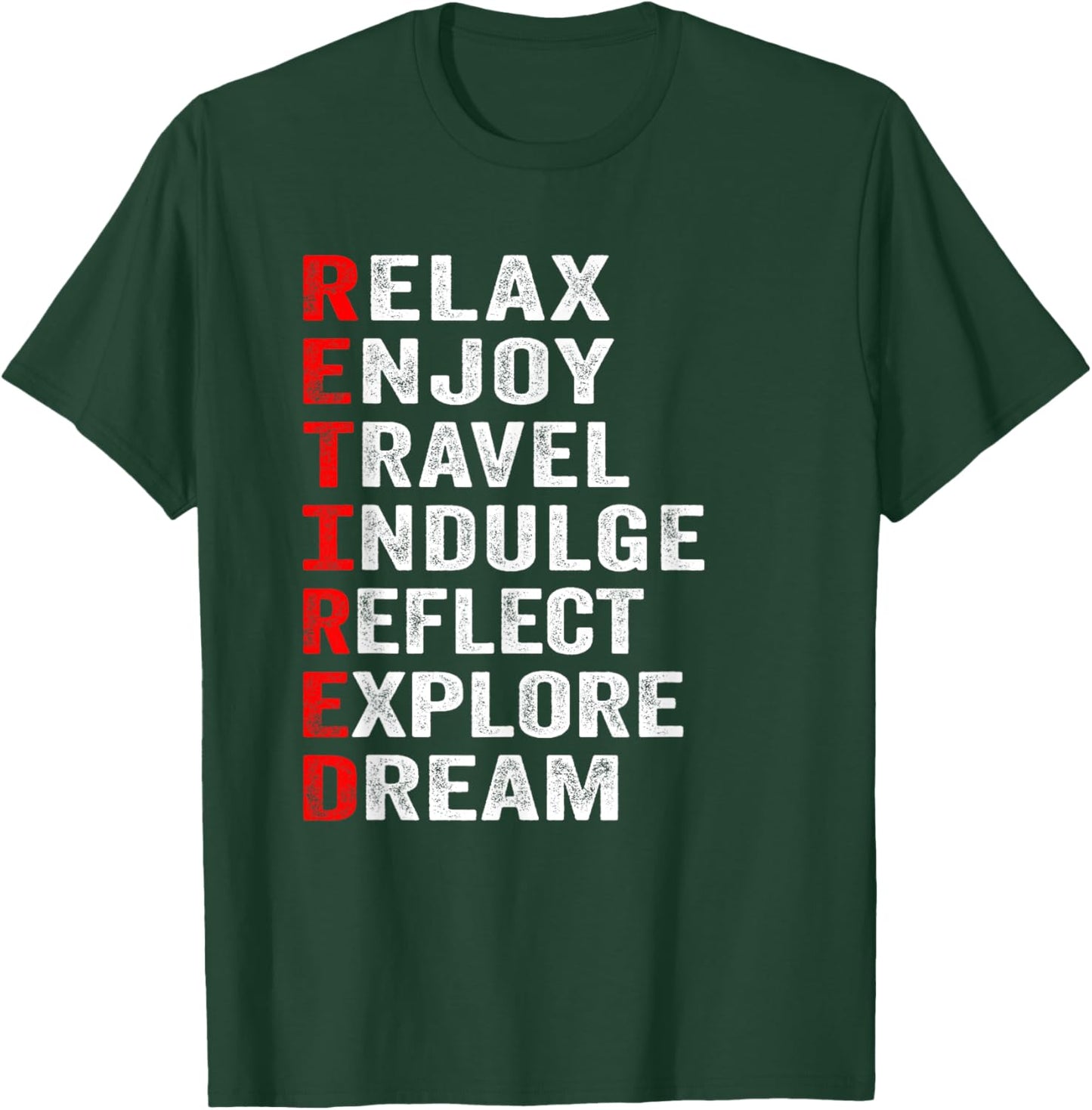 Retired Letters Meanings, Funny Retirement T-Shirt - T-Shirt | Forest