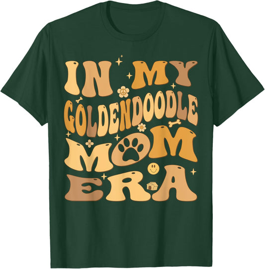 In My Goldendoodle Mom Era Groovy Groodle Dog T-Shirt - T-Shirt | Forest
