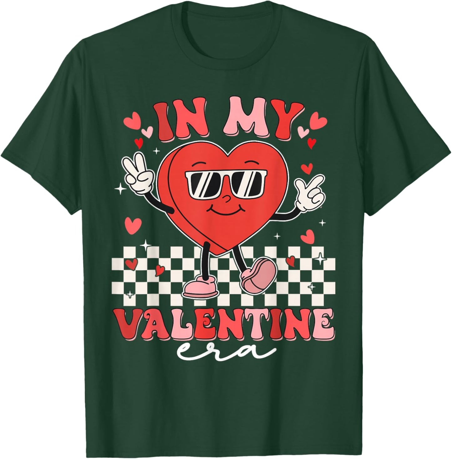 Retro Groovy In My Valentine Era Valentine Day Men Women Kid T-Shirt - T-Shirt | Forest