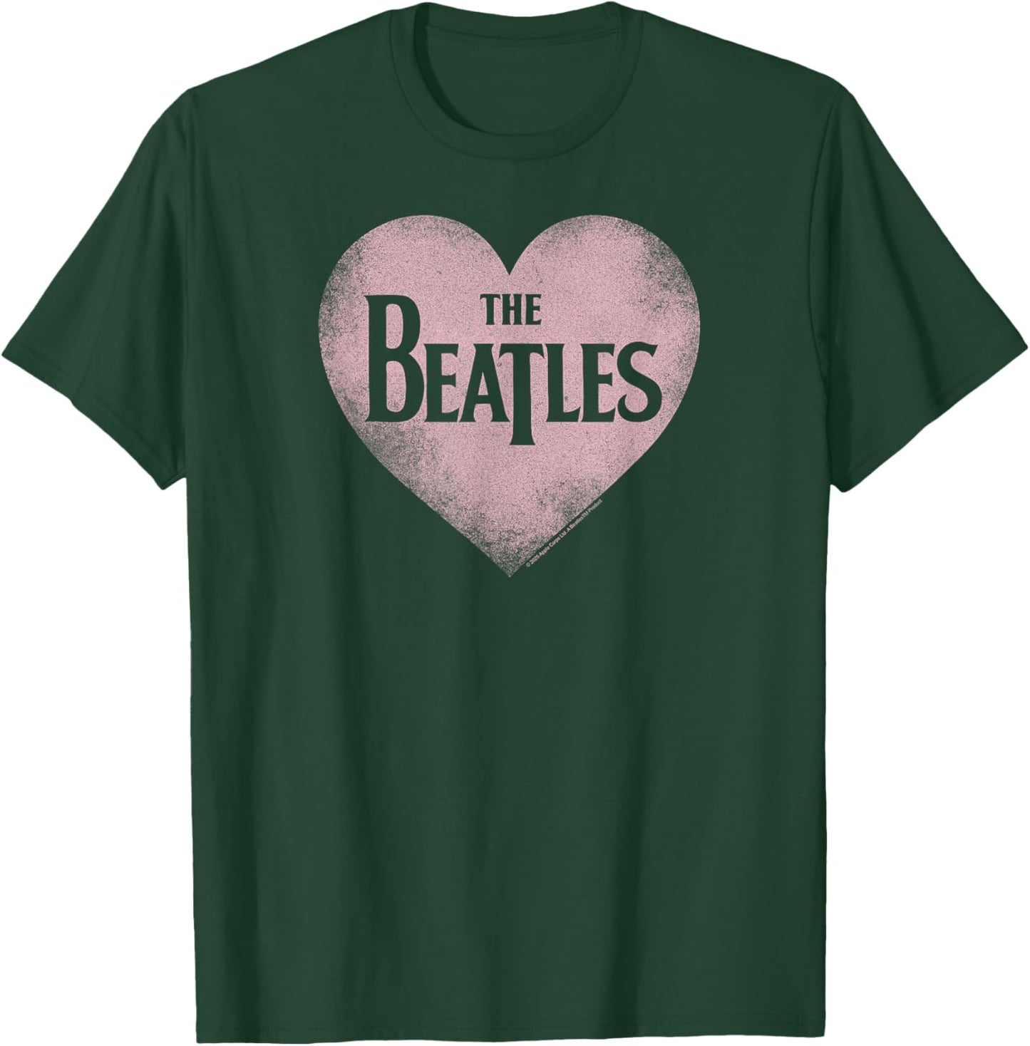 The Beatles - Pink Heart Retro Design T-Shirt - T-Shirt | Forest