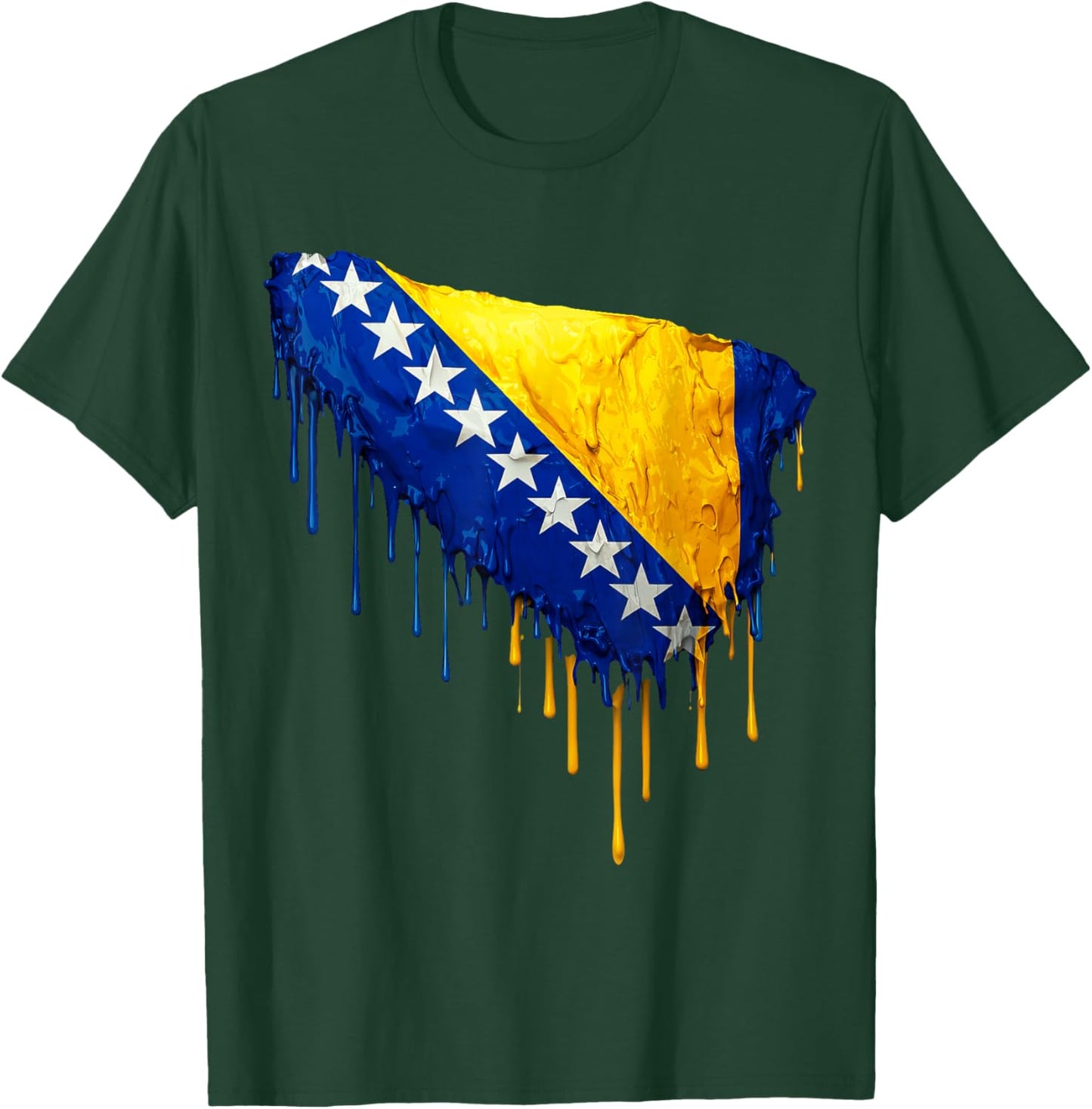 Bosnia and Herzegovina Flag T-Shirt - T-Shirt | Forest