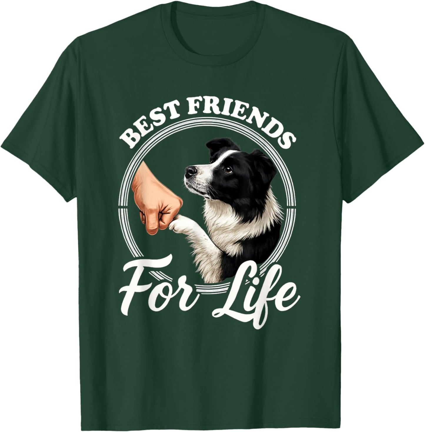 Border Collie Lover Design Border Collie Dog T-Shirt - T-Shirt | Forest