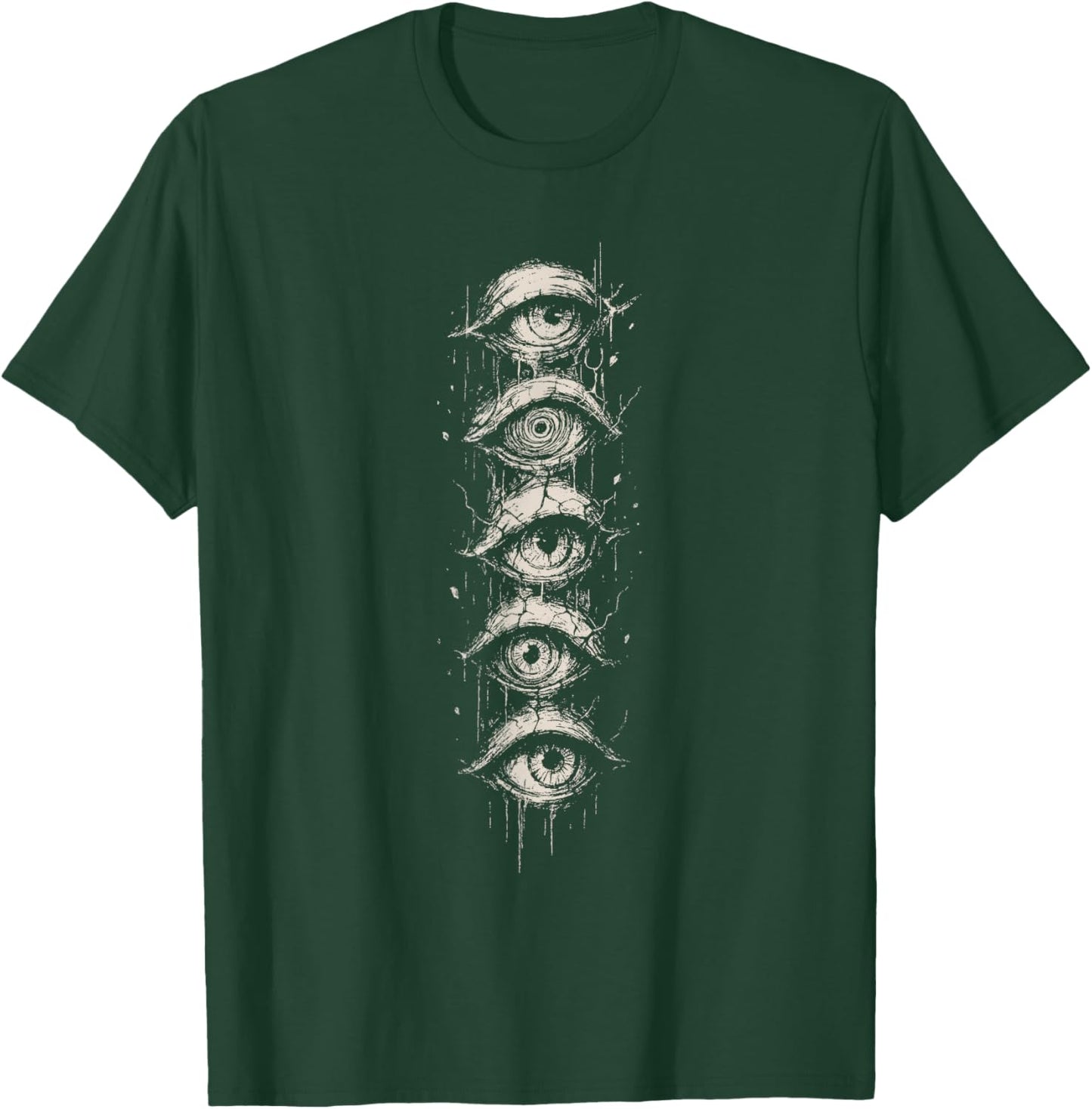 Eyes Goth Grunge Alt Y2K Eyeballs Weird Strange Aesthetic T-Shirt - T-Shirt | Forest