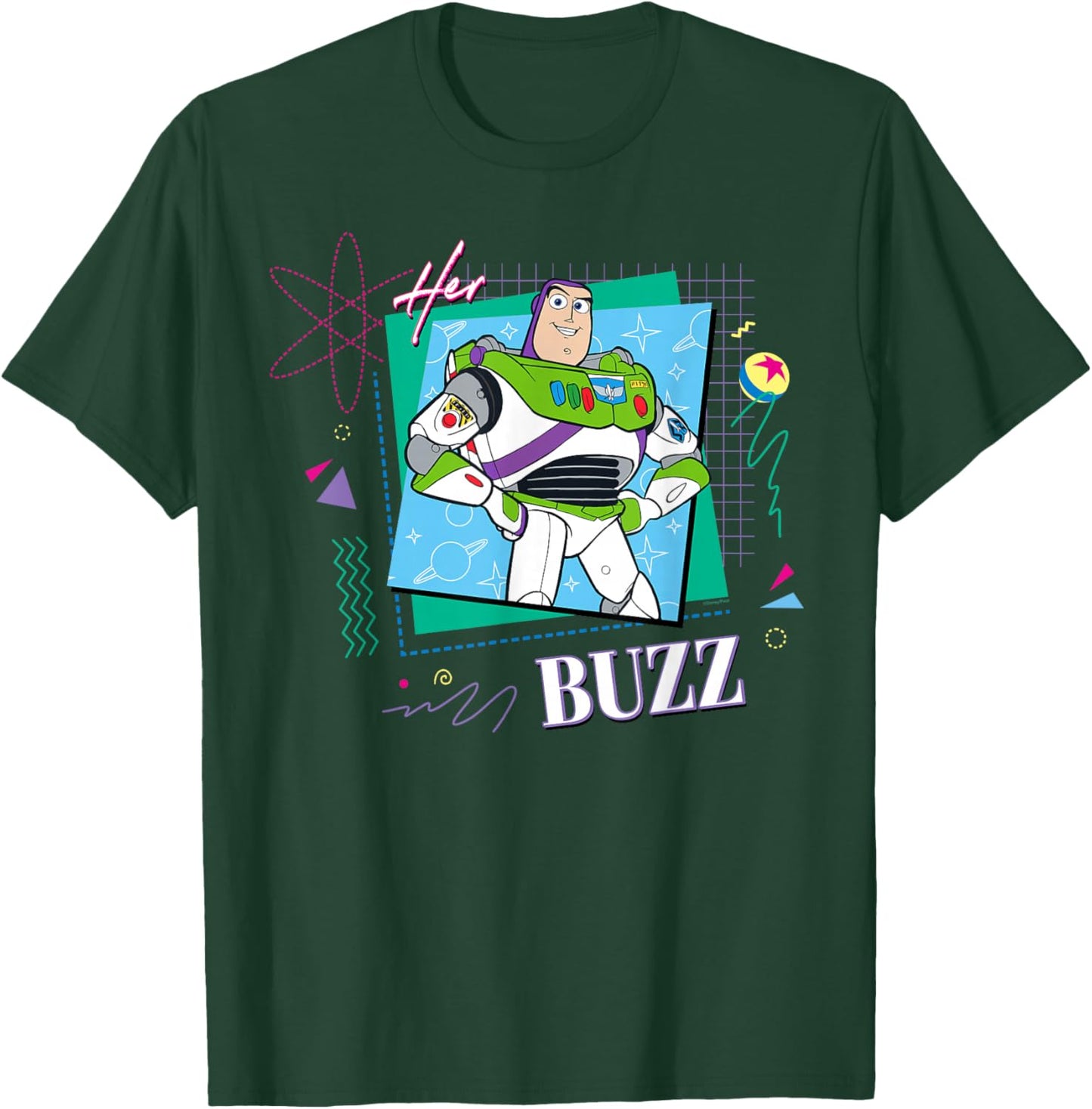 Disney and Pixar's Toy Story Couples Matching Her Buzz T-Shirt - T-Shirt | Forest