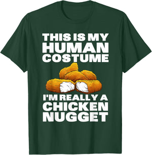 Chicken Nugget Art Women Kids Chicken Nugget Costume T-Shirt - T-Shirt | Forest