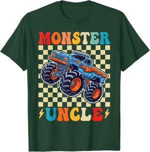 Monster Truck Uncle Family Matching Monster Trucks Birthday T-Shirt - T-Shirt | Forest