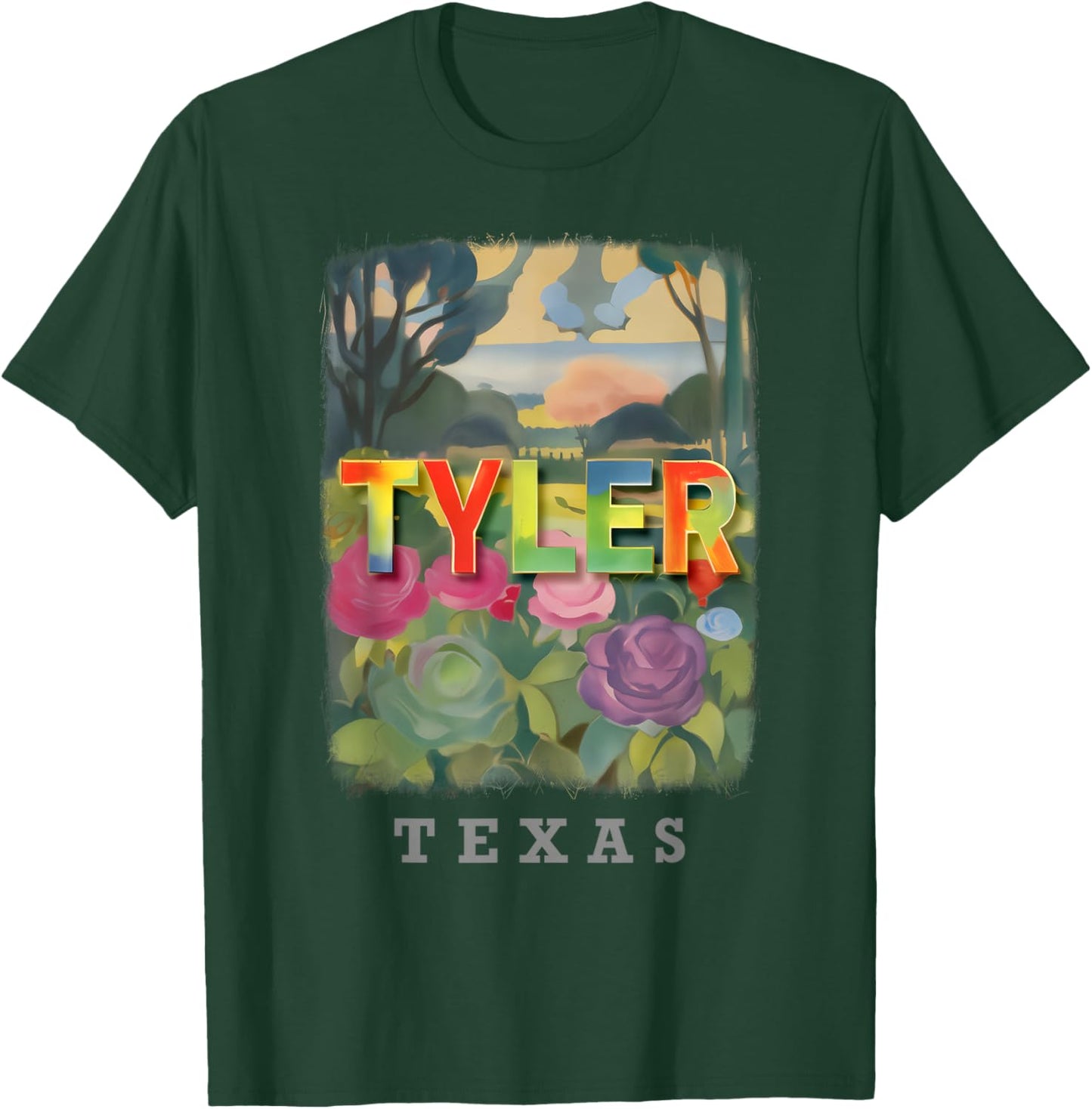 Tyler Texas TX Rose Garden Splendor SD894 T-Shirt - T-Shirt | Forest