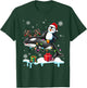 Christmas Santa Penguin Riding Reindeer Orca Lover Kids T-Shirt - T-Shirt | Forest