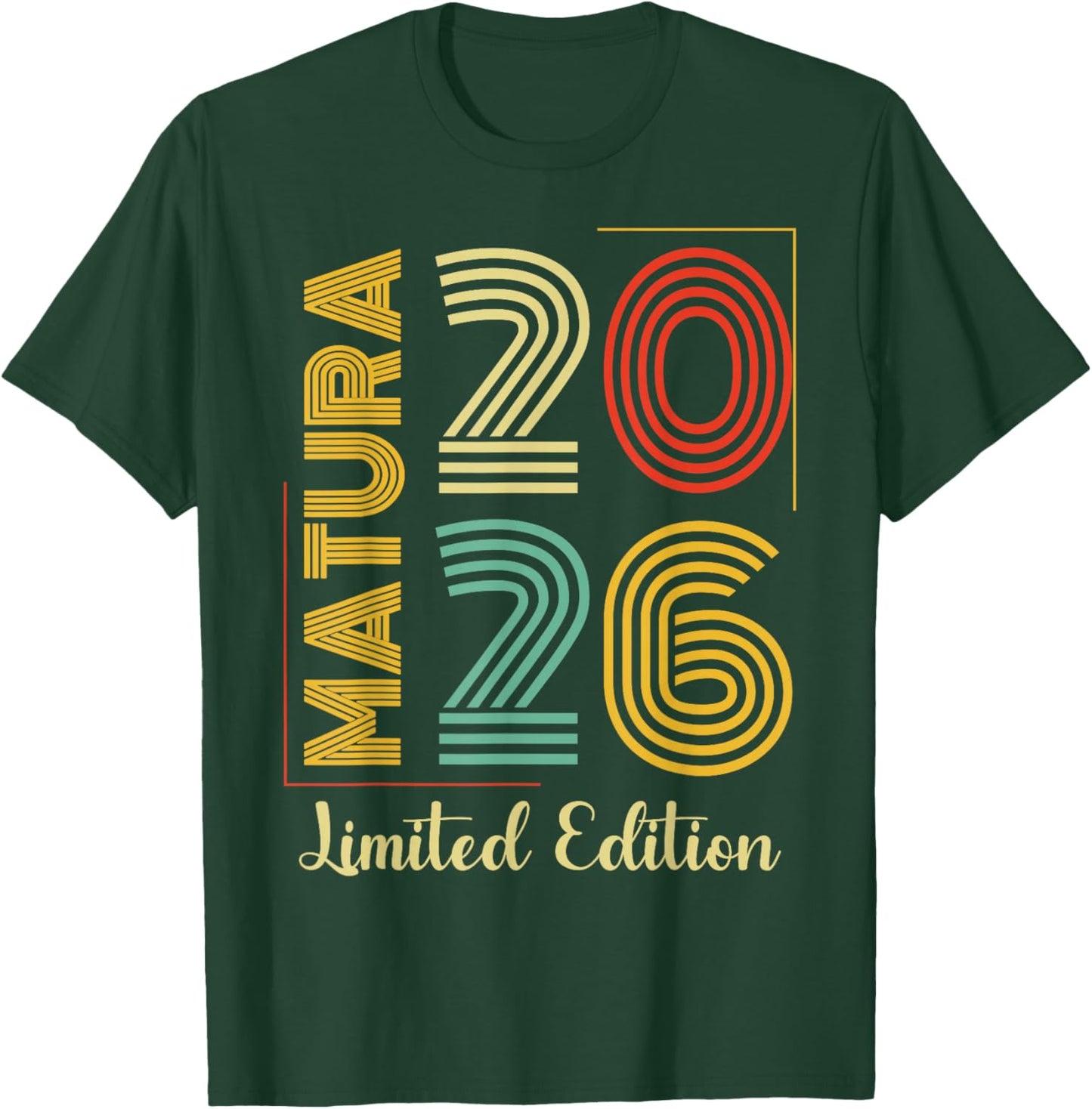 Matura 2026 Geschafft Retro Maturaabschluss T-Shirt - T-Shirt | Forest