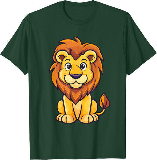 Cute Lion for Kids T-Shirt - T-Shirt | Forest