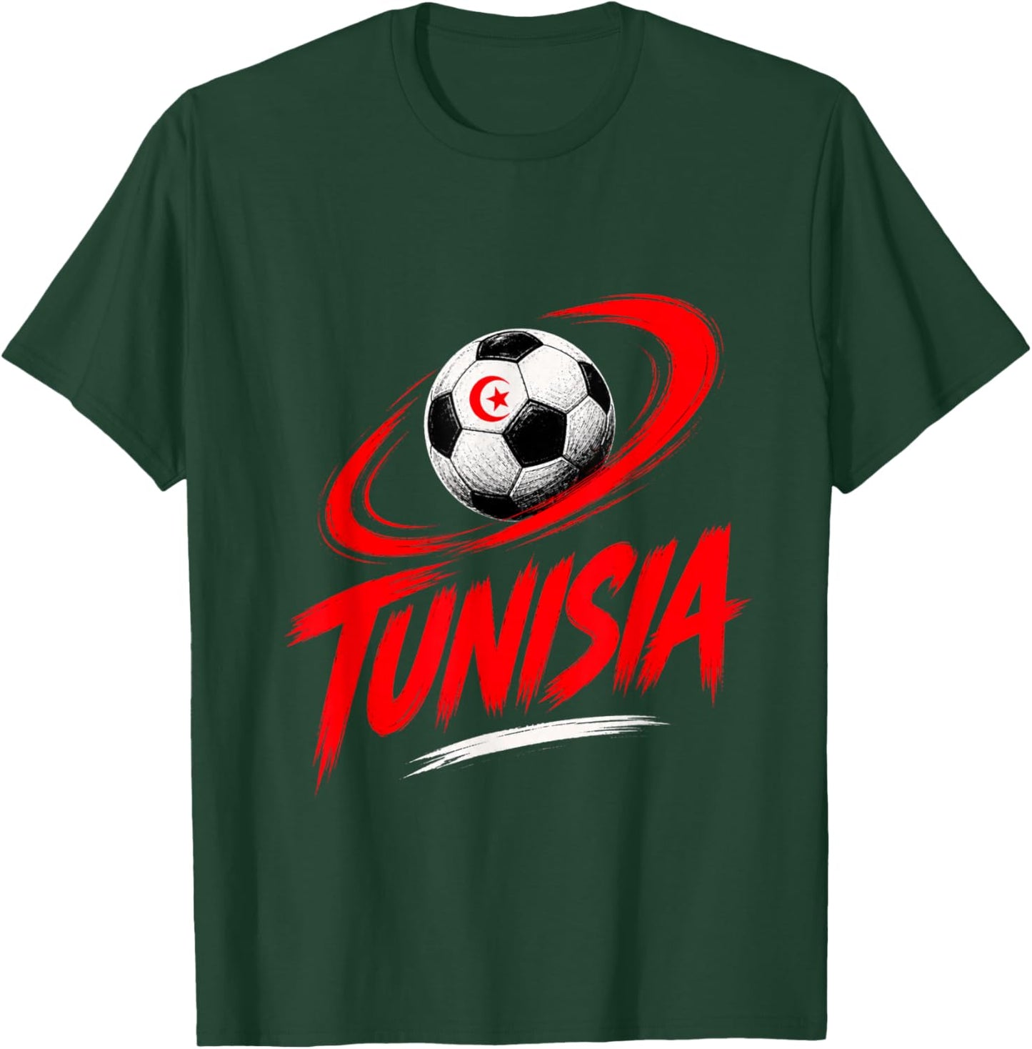 Tunisie Football Vibes Été T-Shirt - T-Shirt | Forest