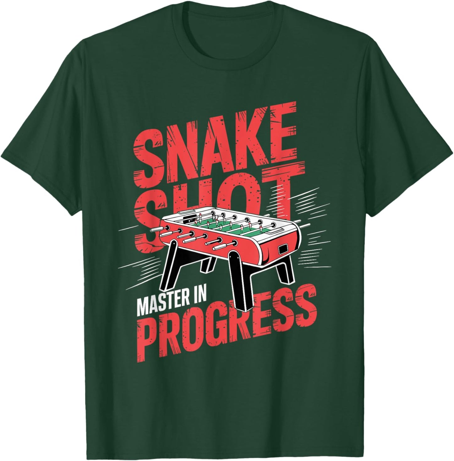 Funny Table Soccer Foosball Snakeshot Master T-Shirt - T-Shirt | Forest