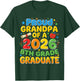 8th Grade Proud Grandpa of A 2026 Graduate Shirt, Grandkid T-Shirt - T-Shirt | Forest