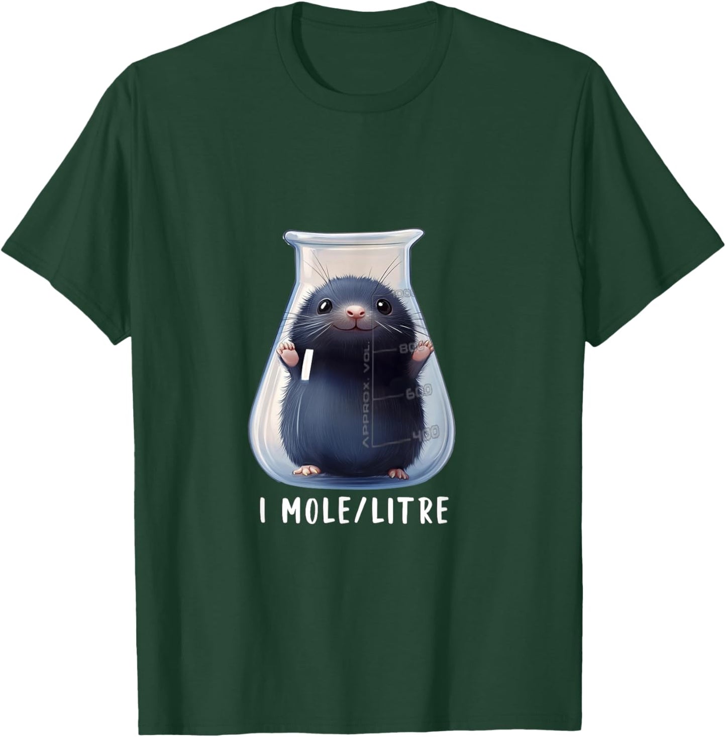 Funny Chemistry Science Student Mole T-Shirt - T-Shirt | Forest