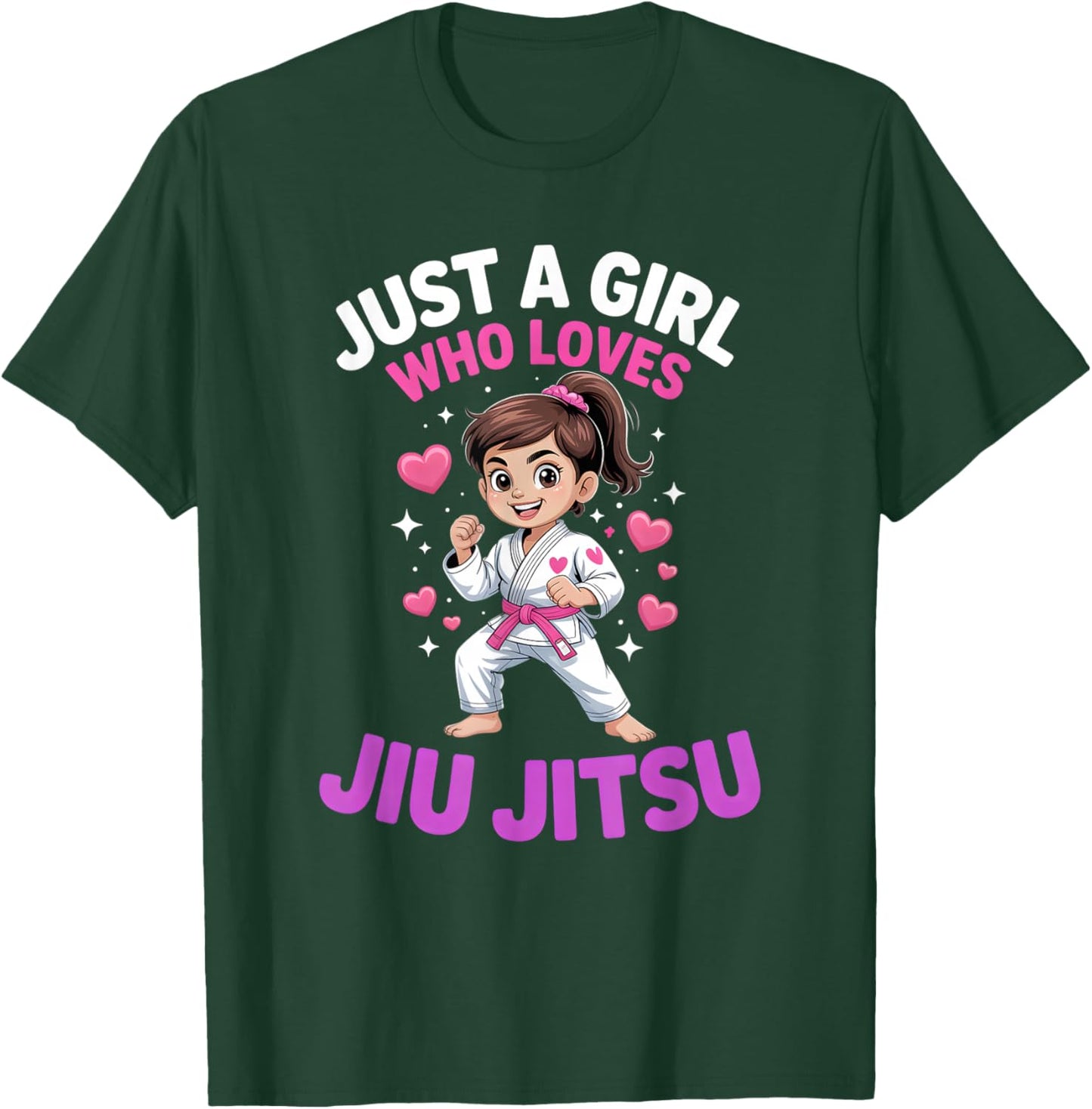 Girls Jiu Jitsu T-Shirt - T-Shirt | Forest