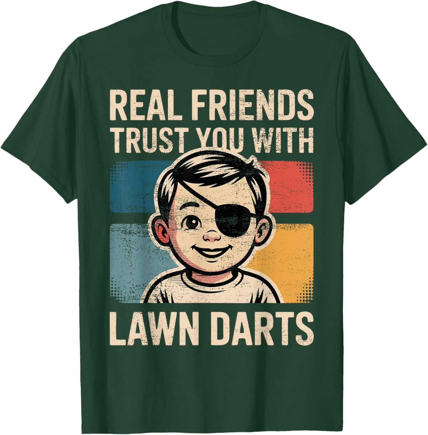 Lawn Darts 70s Humor Yard Darts Player 1970s Nostalgic T-Shirt - T-Shirt | Forest