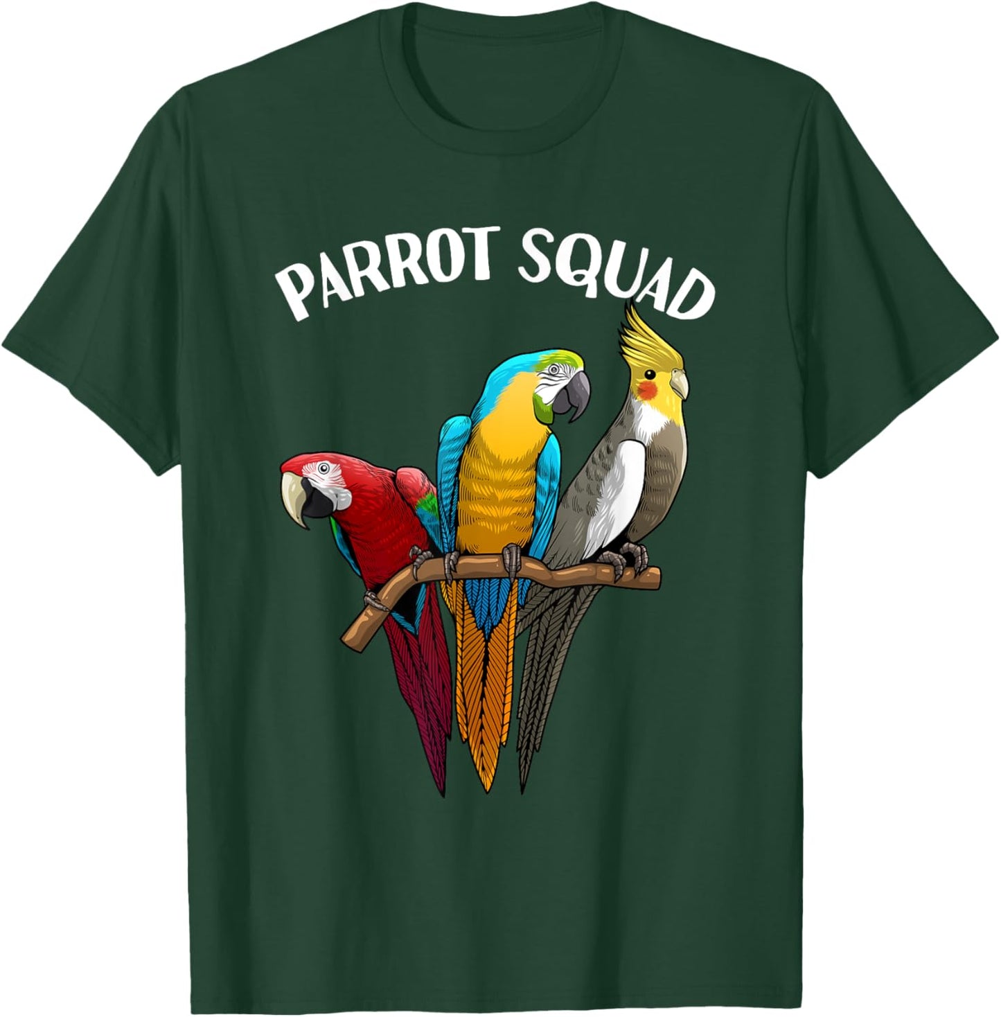 Cool Parrot Design Women Bird Tropical Parrot Lover T-Shirt - T-Shirt | Forest