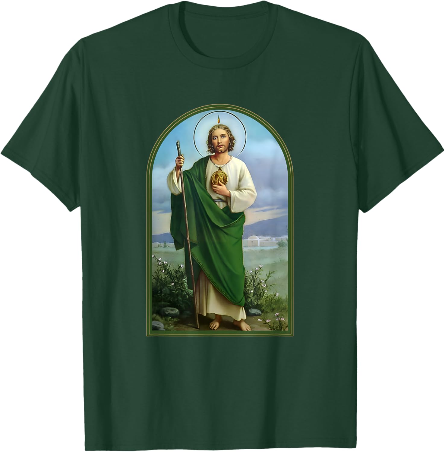 San Judas Tadeo Saint Jude Thaddeus T-Shirt - T-Shirt | Forest