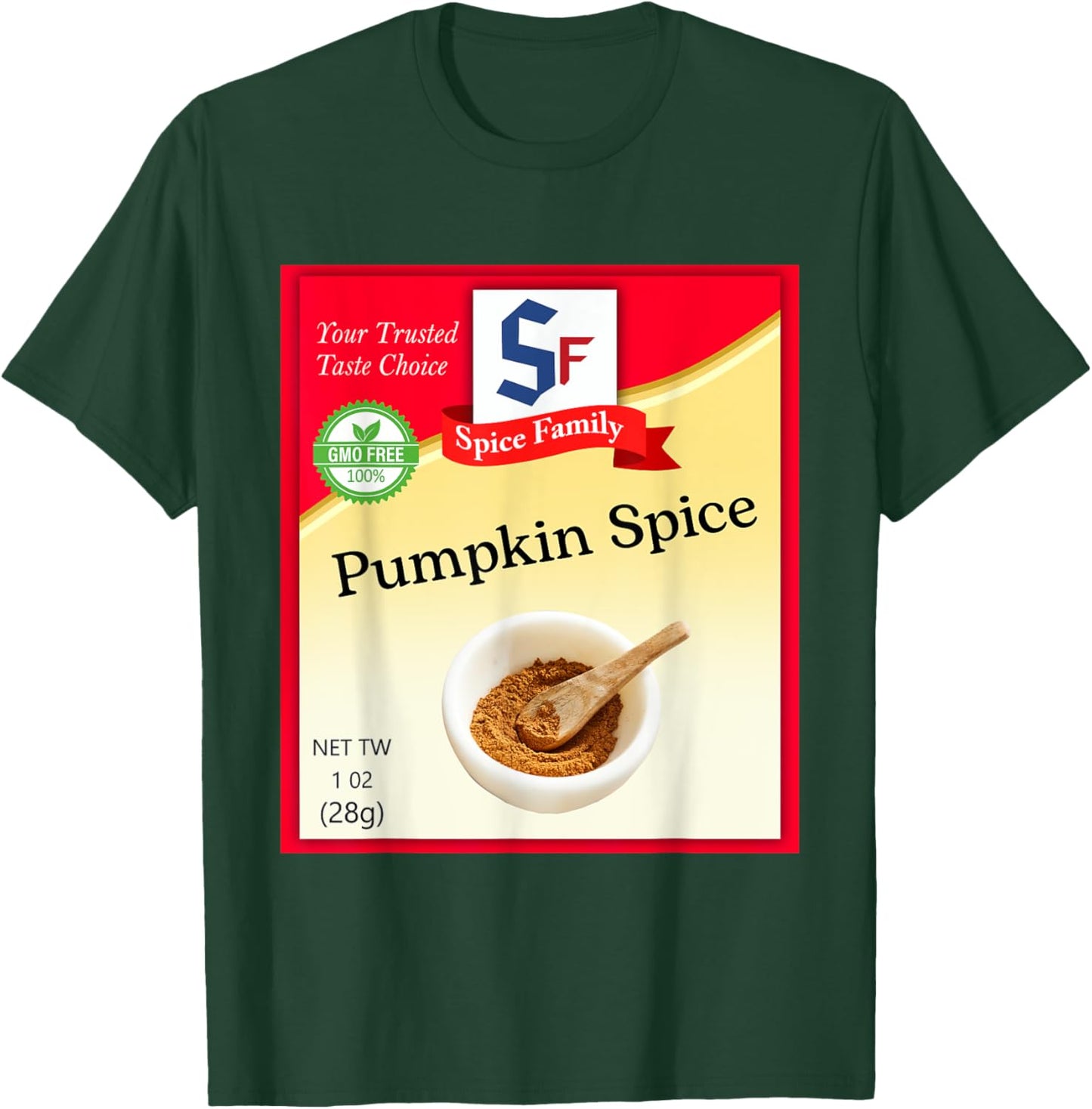 Pumpkin Spice Condiment Costume Holiday Spice Costumes T-Shirt - T-Shirt | Forest