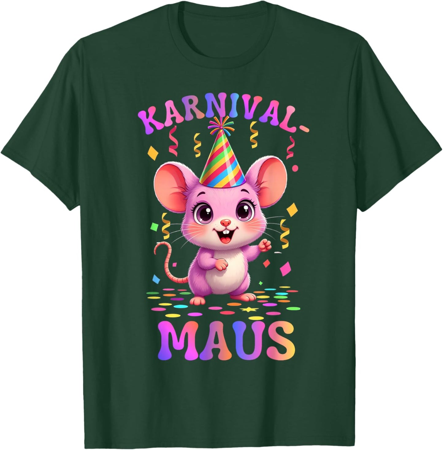 Carnival Mouse Cute Fancy Dress Motif for Family T-Shirt - T-Shirt | Forest
