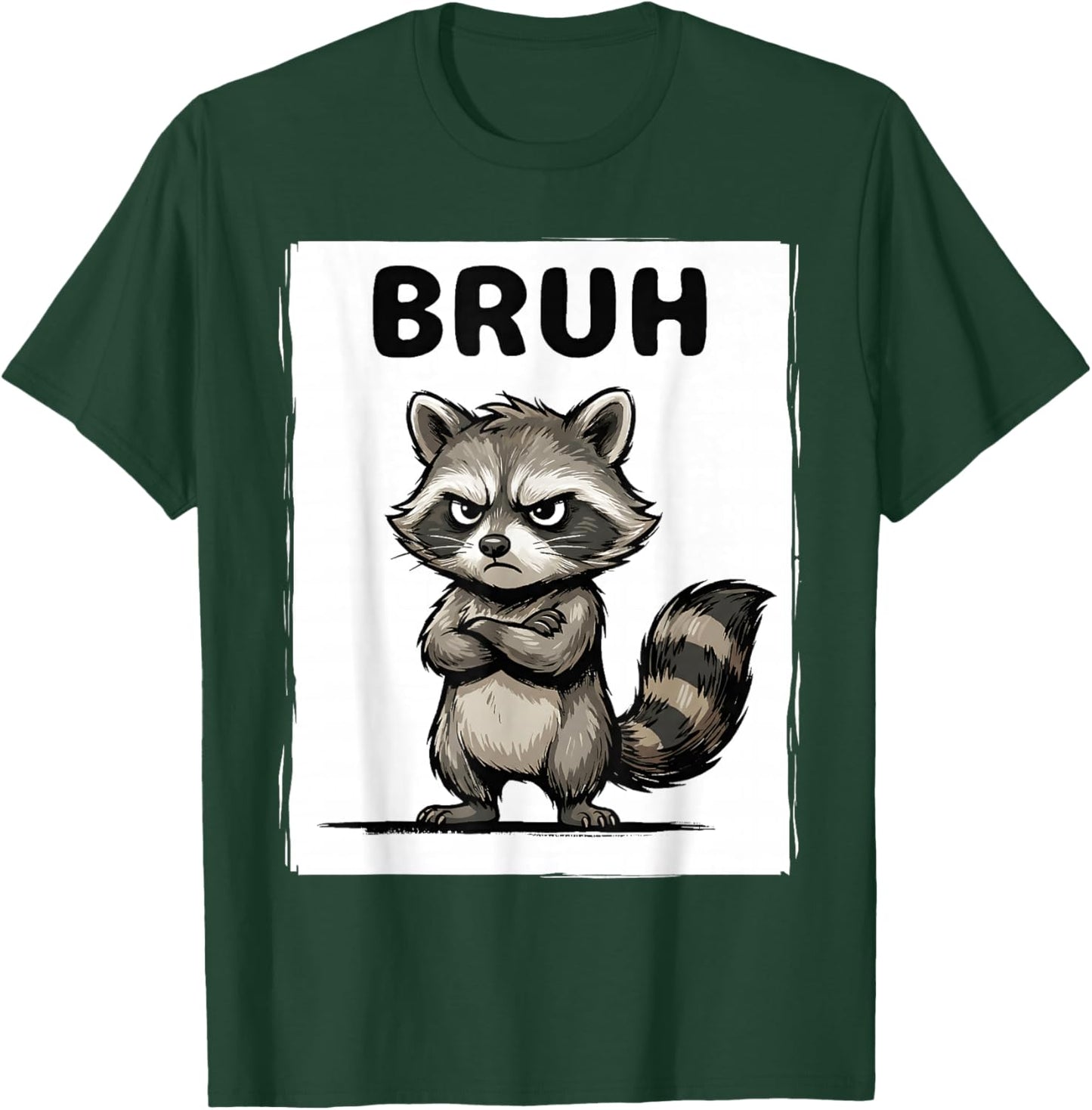 Cool Bruh Raccoon Men Women Kids Teens Funny Raccoon T-Shirt - T-Shirt | Forest