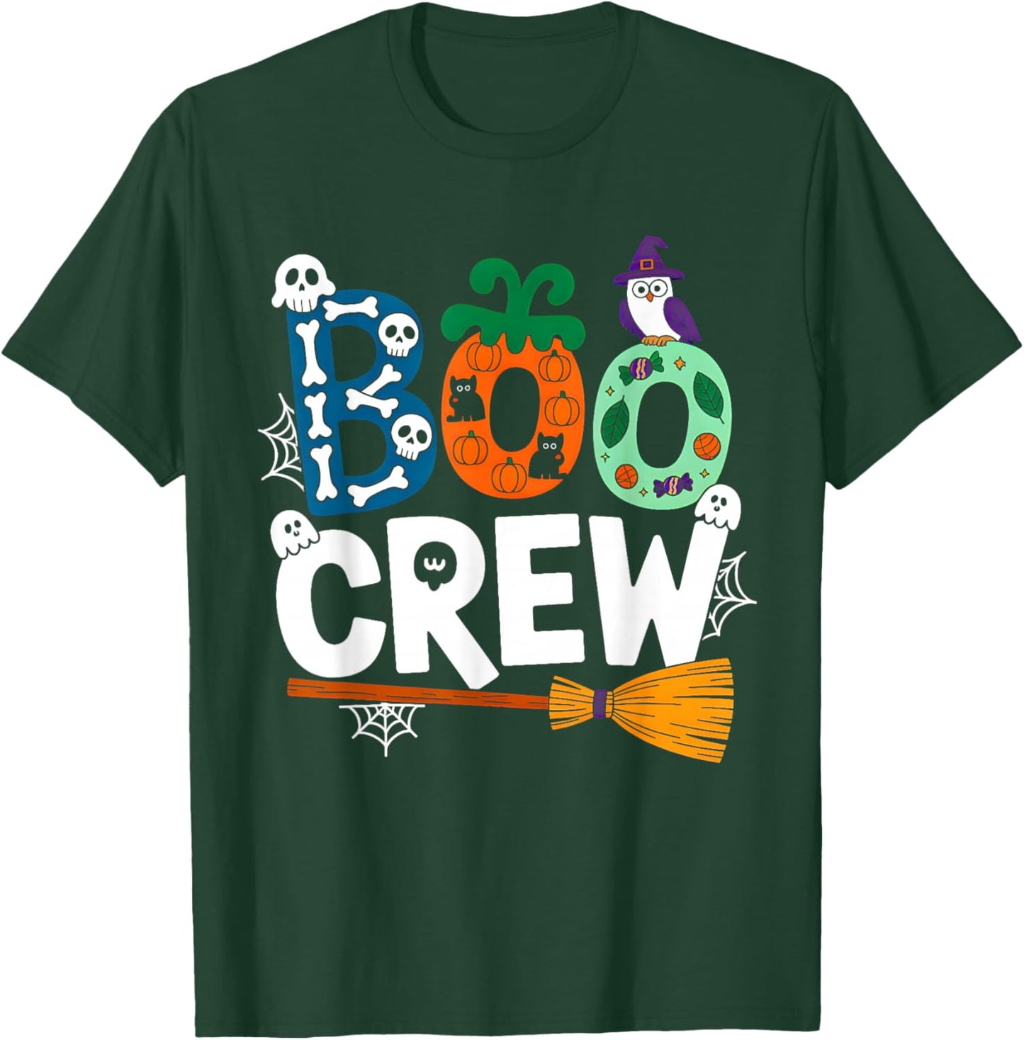 Halloween Boo Crew Funny Halloween Costume Women Kid T-Shirt - T-Shirt | Forest