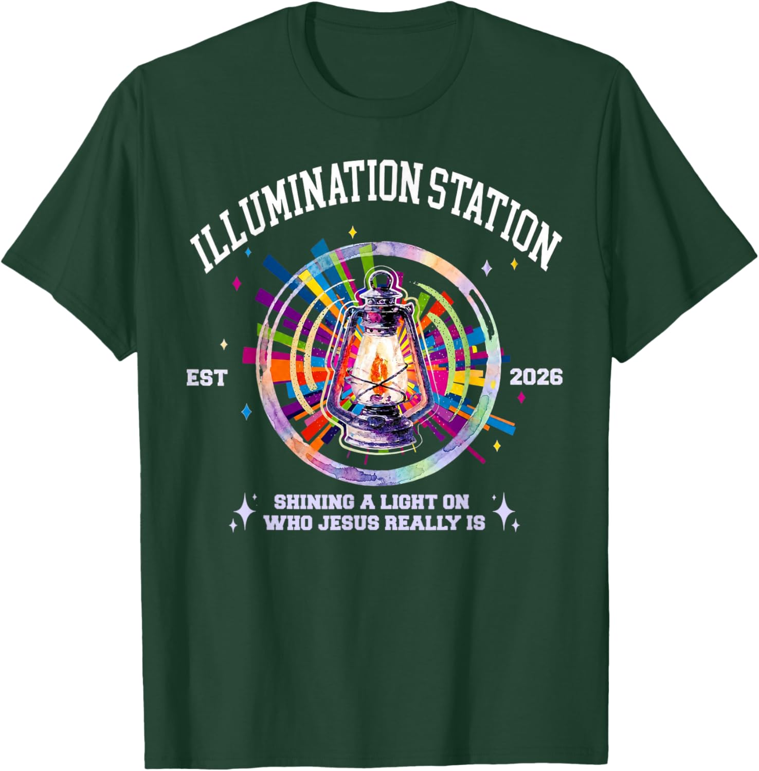 Illumination Station VBS 2026 Bible Jesus Christian Lights T-Shirt - T-Shirt | Forest