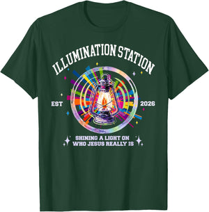 Illumination Station VBS 2026 Bible Jesus Christian Lights T-Shirt - T-Shirt | Forest