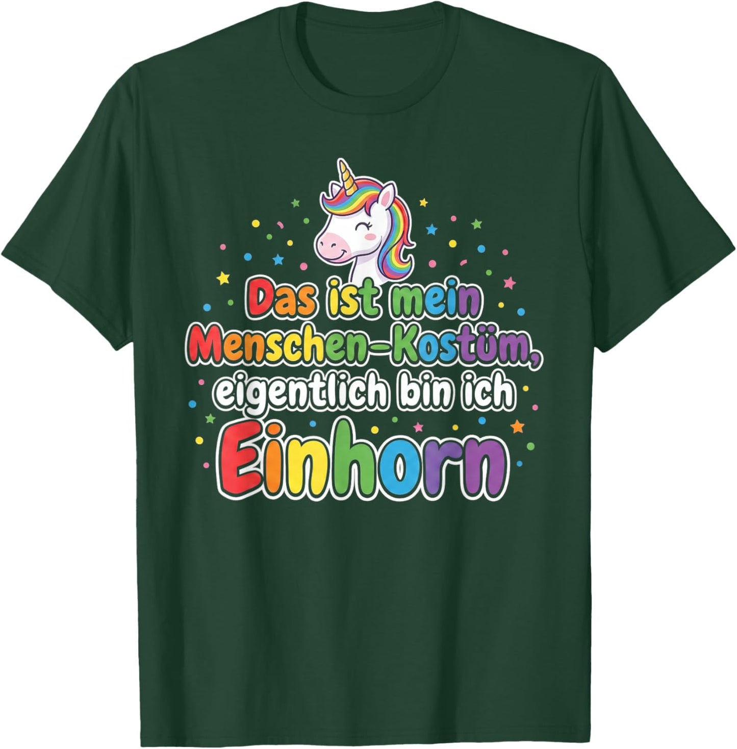 My People Costume Bin Unicorn for Carnival and Fancy Dress T-Shirt - T-Shirt | Forest