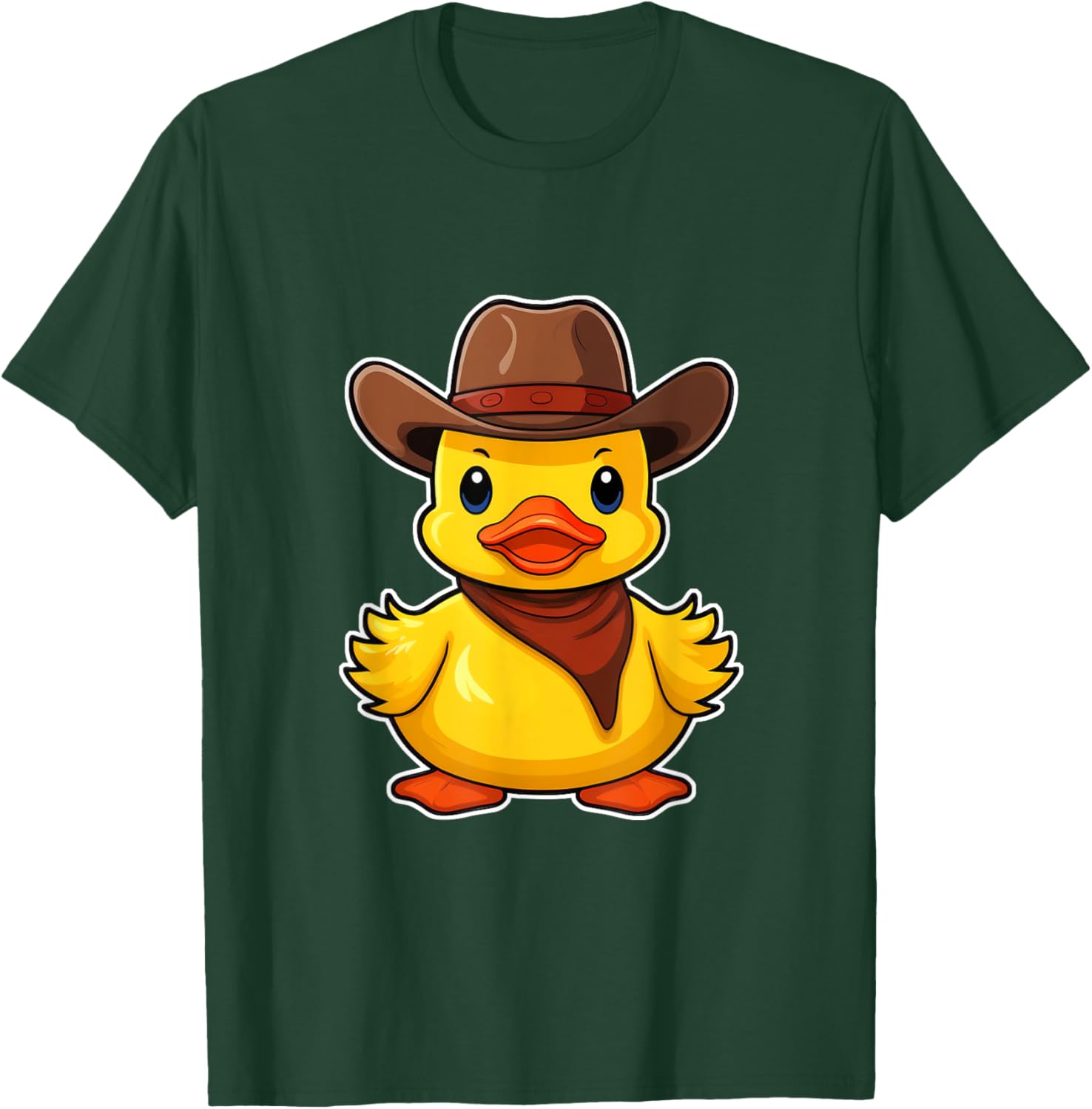 Cowboy Rubber Duck, Western Ducky Cow Boy Rodeo Hat T-Shirt - T-Shirt | Forest