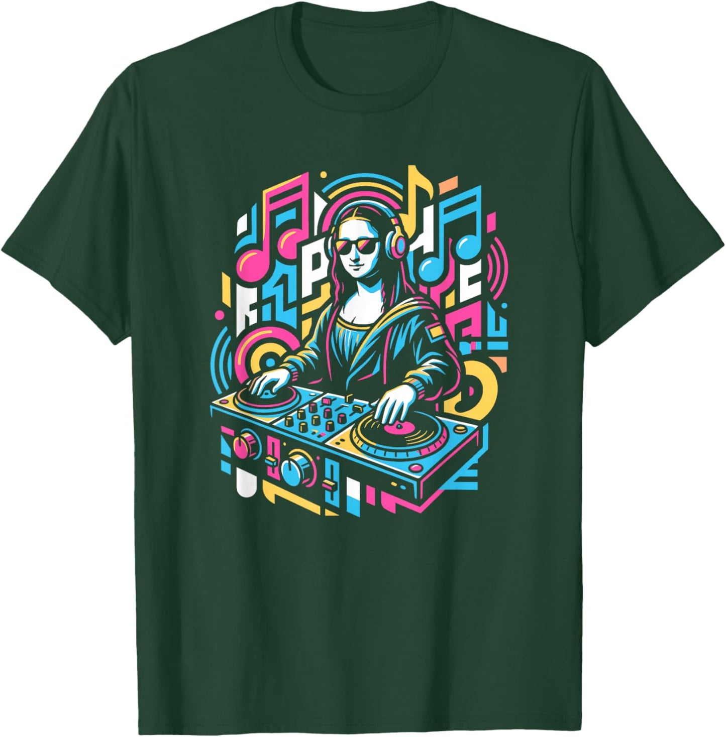 DJ Joconde, Design, Musique, Modern, Festival, Pop Art T-Shirt - T-Shirt | Forest
