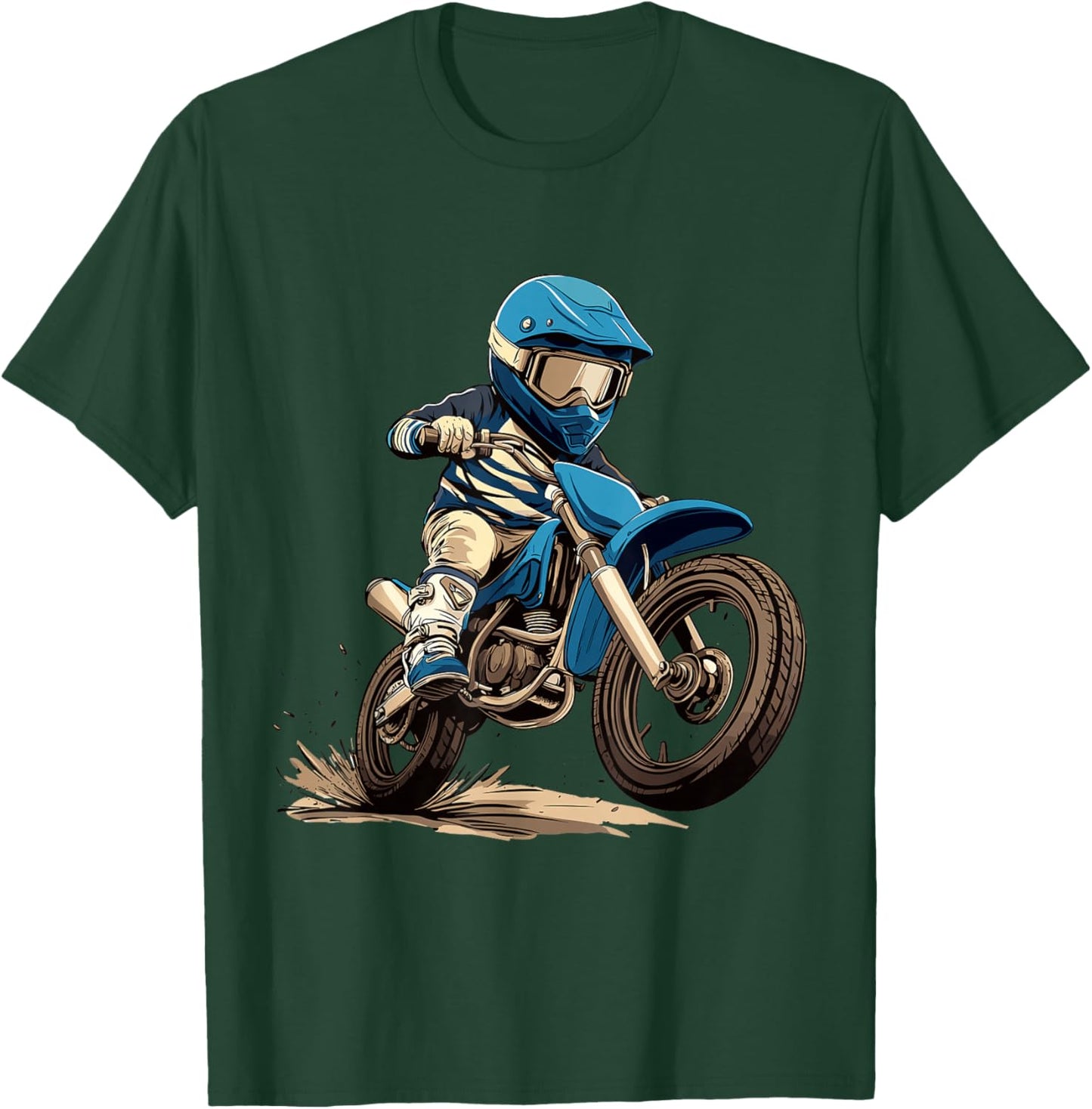 Kids Dirt Bike T-Shirt - T-Shirt | Forest