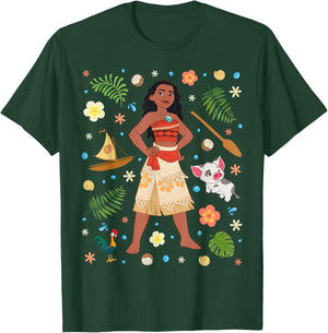 Disney Princess Moana Collage Portrait T-Shirt - T-Shirt | Forest