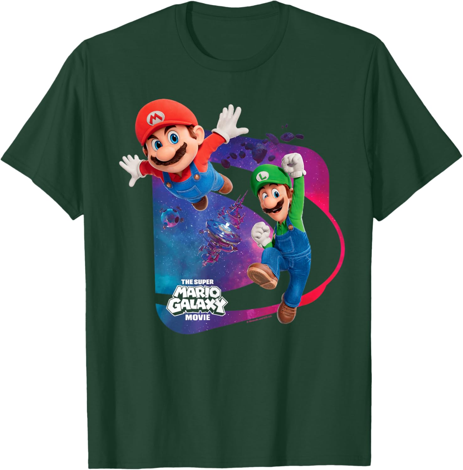 The Super Mario Galaxy Movie Mario & Luigi Adventure T-Shirt - T-Shirt | Forest