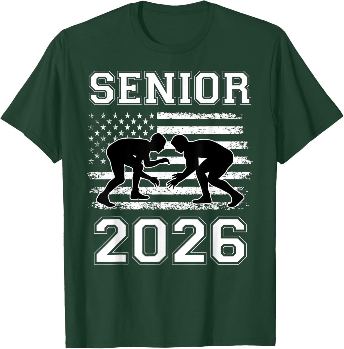 Class Of 2026 Senior Wrestling High School Wrestler T-Shirt - T-Shirt | Forest
