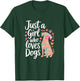 Floral Puppy Lover Just a Girl Who Loves Dogs T-Shirt - T-Shirt | Forest