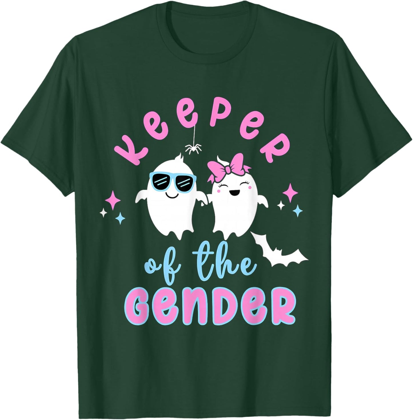 Keeper of The Gender Reveal Halloween Pregnancy Announcement T-Shirt - T-Shirt | Forest