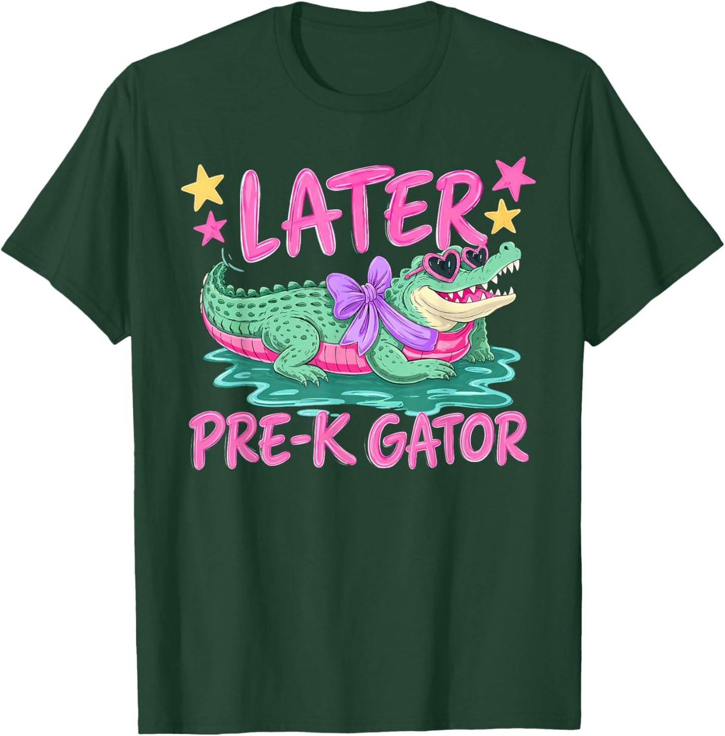 Later Pre K Gator Alligator Funny Meme Last Day of School T-Shirt - T-Shirt | Forest
