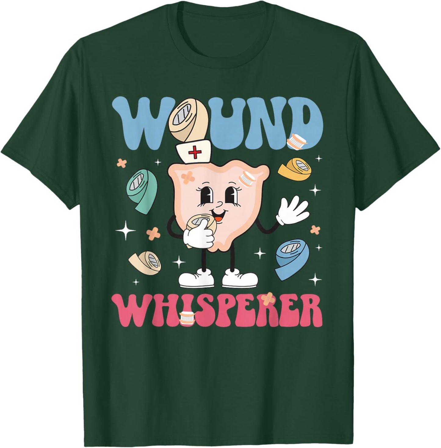 Wound Whisperer Wound Care Nurse Wound Nurse T-Shirt - T-Shirt | Forest
