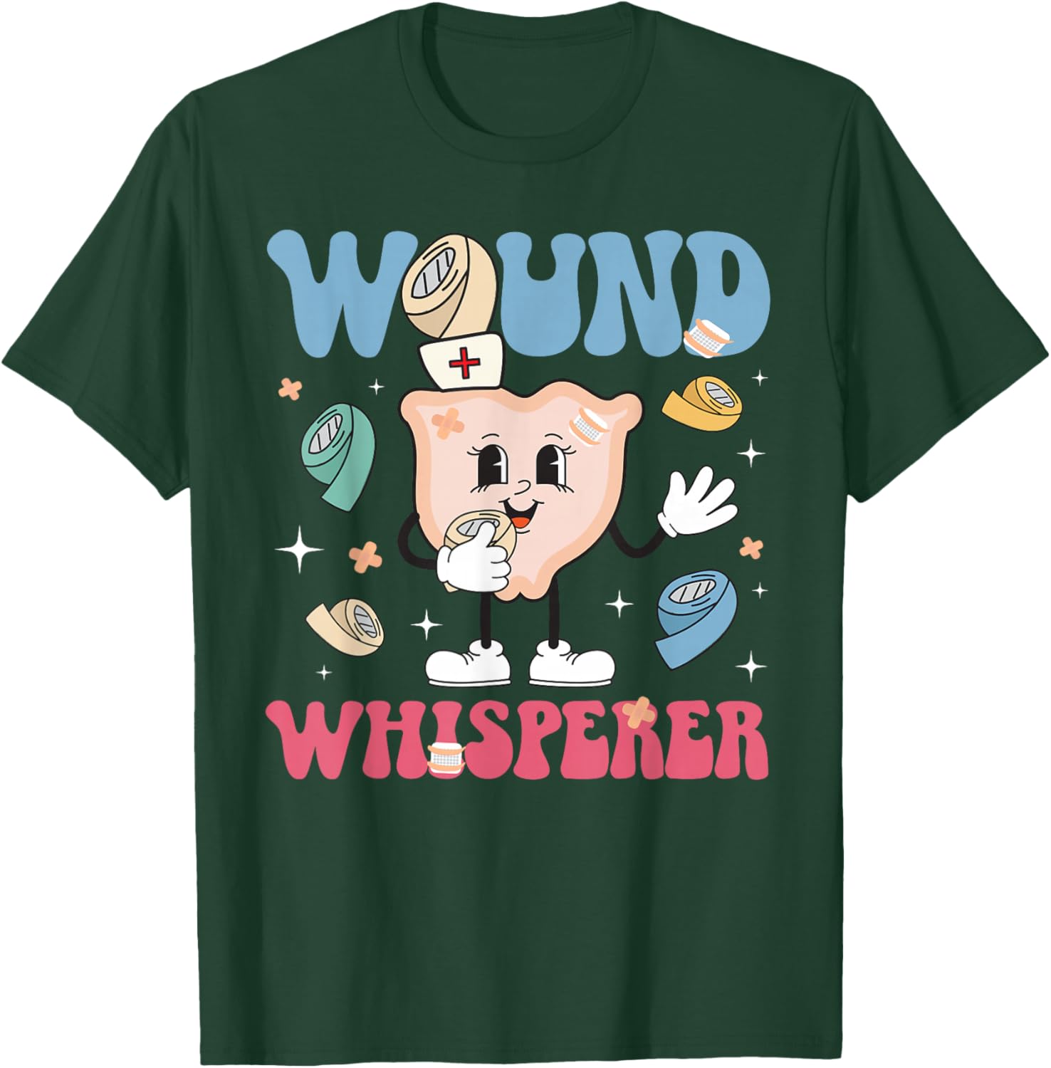 Wound Whisperer Wound Care Nurse Wound Nurse T-Shirt - T-Shirt | Forest