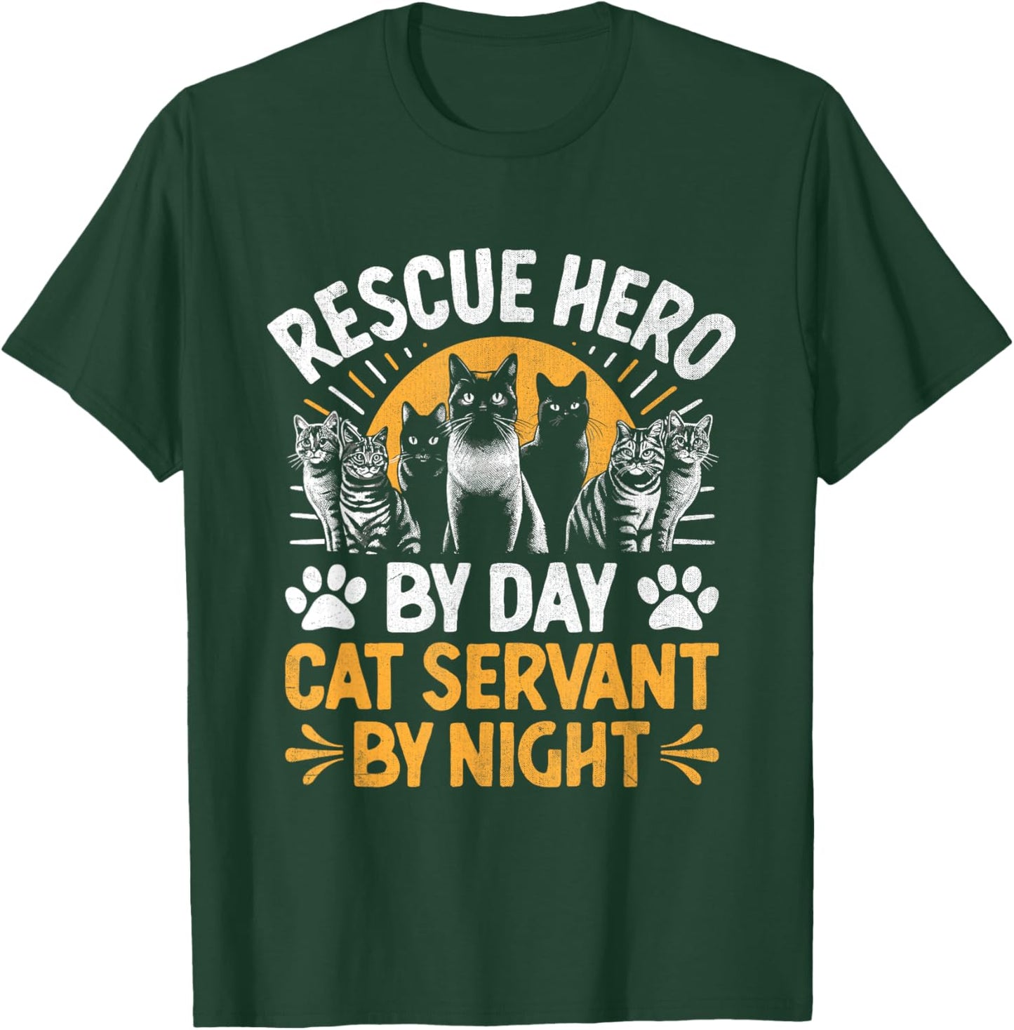 Funny Animal Shelter Volunteer Pet Dog Cat Rescue Supporter Women T-Shirt - T-Shirt | Forest