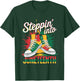 Stepping Into Juneteenth Afro Woman Black Girls Sneakers Men T-Shirt - T-Shirt | Forest