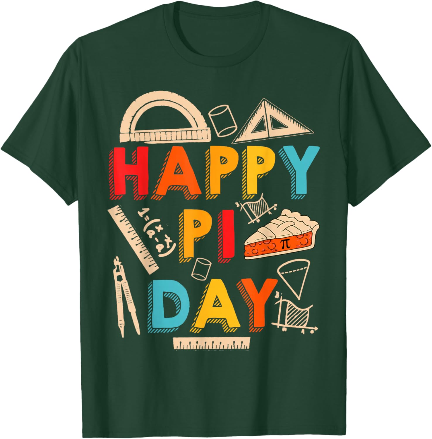 Happy Pi Day, Math Teacher, Math Lover T-Shirt - T-Shirt | Forest