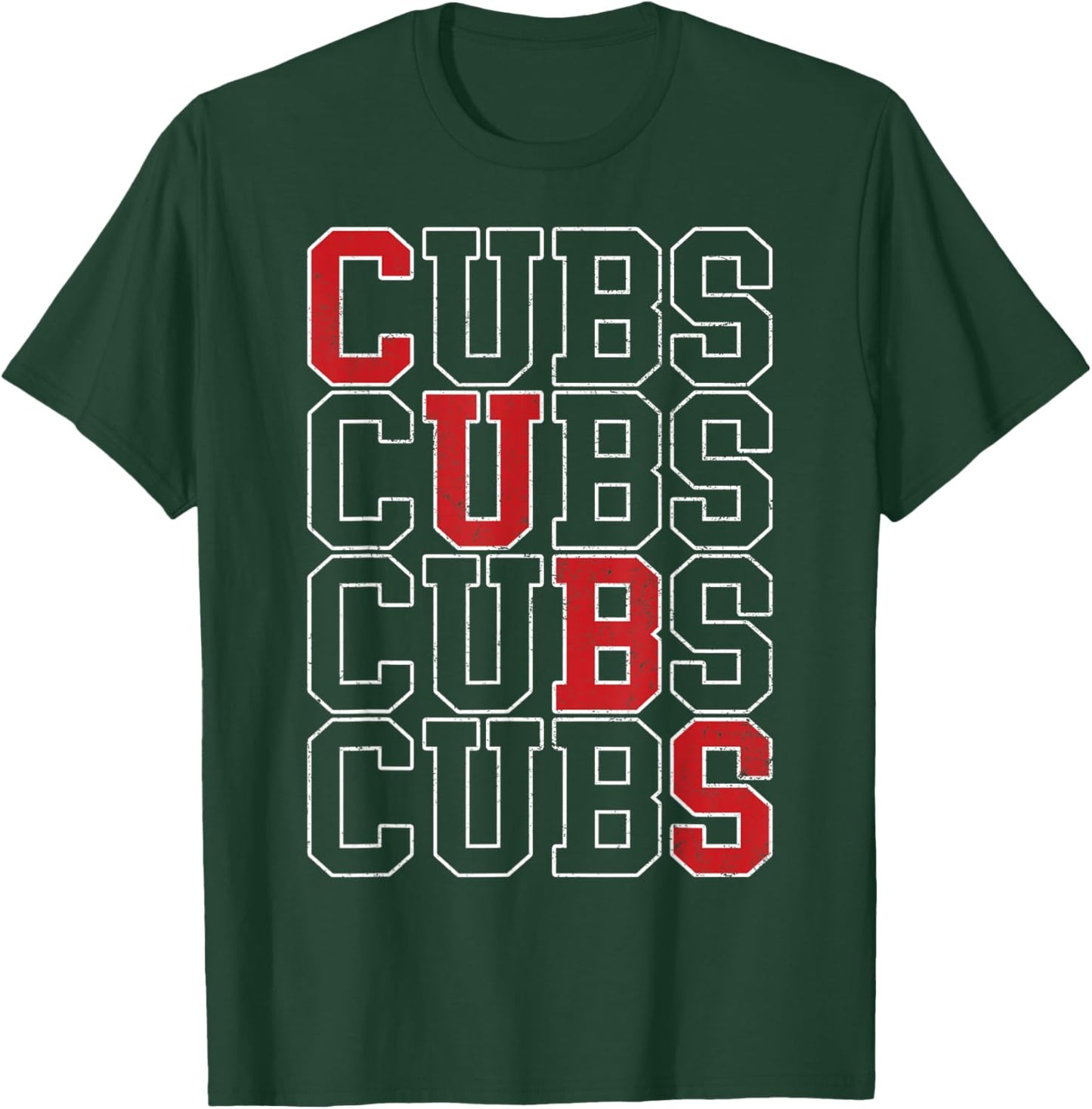 Vintage Cubs Gifts Women Boys Girls Kids T-Shirt - T-Shirt | Forest