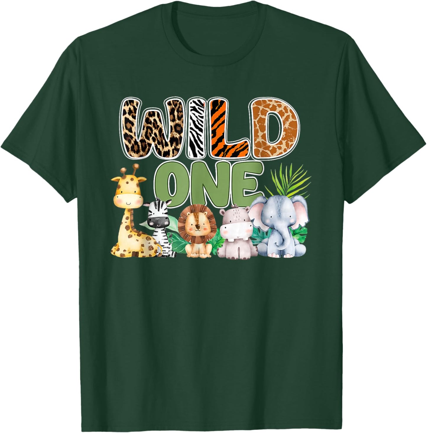 Wild One 1st Birthday Safari Family Matching T-Shirt - T-Shirt | Forest
