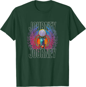Journey Infinity Wings Vivid Scarab Vintage Band T-Shirt - T-Shirt | Forest