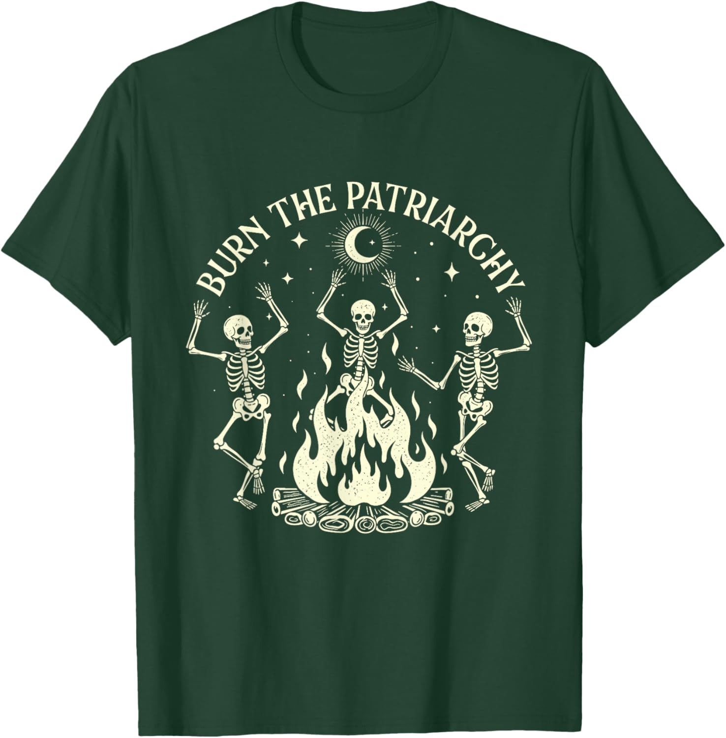 Burn The Patriarchy - Spooky Halloween Feminist Feminism T-Shirt - T-Shirt | Forest