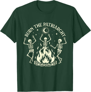 Burn The Patriarchy - Spooky Halloween Feminist Feminism T-Shirt - T-Shirt | Forest